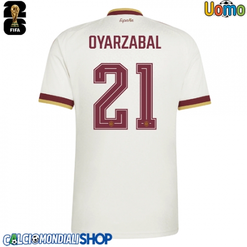 Maglie da calcio Spagna Mikel Oyarzabal #21 Seconda Maglia Mondiali 2026  Manica Corta